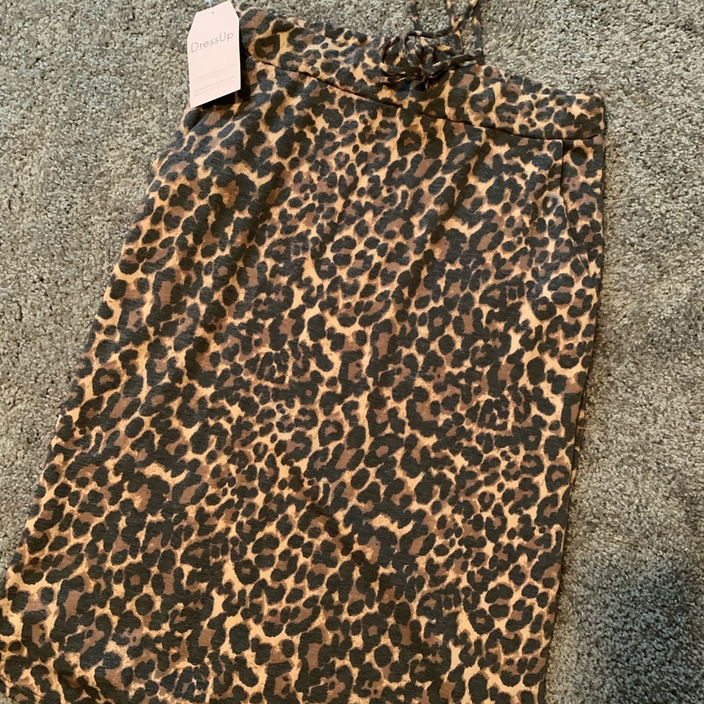 Leopard print skirt